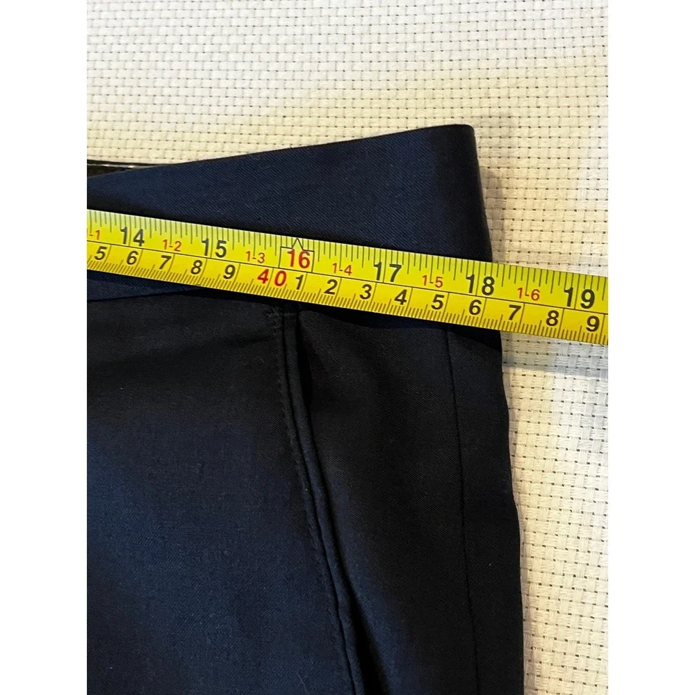 Banana Republic Tailored Fit Mens‎ Dark Charcoal Wool Blend Dress Pants 35x30
